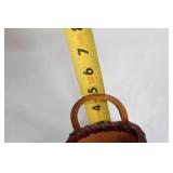 Set of 10 Porcelain Collectible Figurines and Miniature Basket