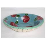 Handcrafted Ceramic Bowl with Apple Design