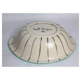 Handcrafted Ceramic Bowl with Apple Design