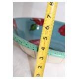 Handcrafted Ceramic Bowl with Apple Design