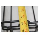 Black Metal Fireplace Log Holder Rack