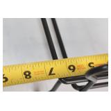 Black Metal Fireplace Log Holder Rack