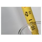 Set of 3 Clear Glass Carafes with Chalkboard Label