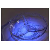 Set of 5 Cut Glass Serving Dishes and Bowls