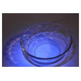 Collection of Vintage Glassware Including Plates and Bowls