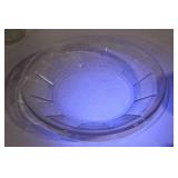 Collection of Vintage Glassware Including Plates and Bowls