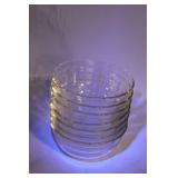 Collection of Vintage Glassware Including Plates and Bowls