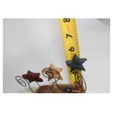 Collection of Decorative Baskets, Wooden Chest, and Folk Art Items