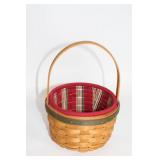 Collection of Decorative Baskets, Wooden Chest, and Folk Art Items