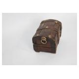 Collection of Decorative Baskets, Wooden Chest, and Folk Art Items