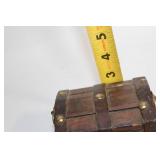 Collection of Decorative Baskets, Wooden Chest, and Folk Art Items