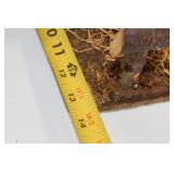 Vintage Nativity Scene with Stable and 10 Figures