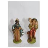 Vintage Nativity Scene with Stable and 10 Figures