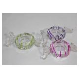Collection of Decorative Glass Items with Candy Replicas