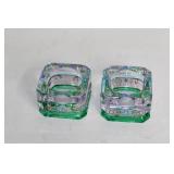 Collection of Decorative Glass Items with Candy Replicas