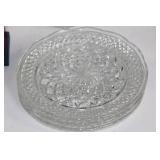 Vintage Glassware Collection with Decorative Birdhouse