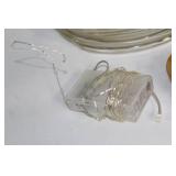 Vintage Glassware Collection with Decorative Birdhouse