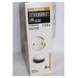 Everbilt 1-1/2 inch Brass Bath Drain Kit with Brushed Nickel Trim