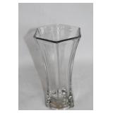 Collection of 5 Elegant Clear Glass Vases