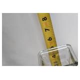 Collection of 5 Elegant Clear Glass Vases