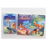 Collection of 30 Disney VHS Movies Featuring Classic Animated Films