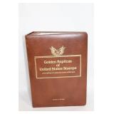Golden Replicas of United States Stamps Album with Certificate