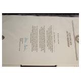 Golden Replicas of United States Stamps Album with Certificate