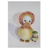 Set of 6 Unique Clay Figurines Including Animals and Fairy-tale Scene