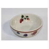 Collection of Ceramic Dishes and Bowls with Fruit Designs