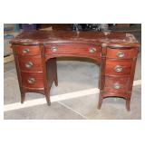 Antique Mahogany Vanity Desk with 7 Drawers