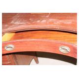 Antique Mahogany Vanity Desk with 7 Drawers