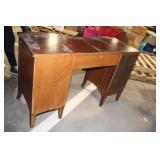 Antique Mahogany Vanity Desk with 7 Drawers