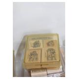 Collection of 60 Assorted Wooden Rubber Stamps for Crafting