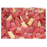 Lot of Vintage Red and Yellow Wooden Building Blocks