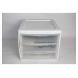 Plastic Storage Drawer with Assorted Hand Tools and Scissors