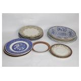 Collection of Vintage Assorted Porcelain Plates and Saucers