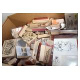 Collection of Rubber Stamps and Clear Stamps for Crafting