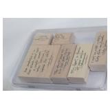 Collection of Rubber Stamps and Clear Stamps for Crafting