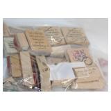 Collection of Rubber Stamps and Clear Stamps for Crafting