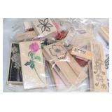 Collection of Rubber Stamps and Clear Stamps for Crafting