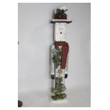 Set of 3 Handcrafted Holiday Wooden Figures with Tabletops