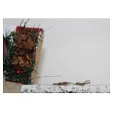 Set of 3 Handcrafted Holiday Wooden Figures with Tabletops