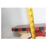 Set of 3 Handcrafted Holiday Wooden Figures with Tabletops