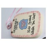 Collection of 9 Decorative Ceramics Including Owl Figurine and Coasters