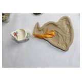 Collection of 9 Decorative Ceramics Including Owl Figurine and Coasters