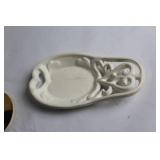 Collection of 9 Decorative Ceramics Including Owl Figurine and Coasters