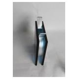 Collection of Lucite Candle Holders and Blue Glass Vase