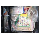 Rolling Storage Cart with Crafting Supplies