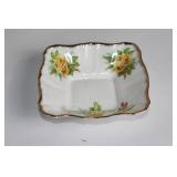 Collection of Vintage Floral Porcelain Dishes and Bowls