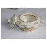 Collection of Vintage Floral Porcelain Dishes and Bowls